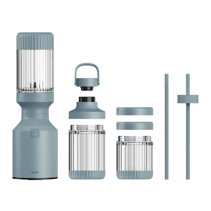 LuxePressKitchen Mini 600 Plus Compact Personal Blender with 600W Motor, BPA-Free Tritan Vessels, and Straw Cap System