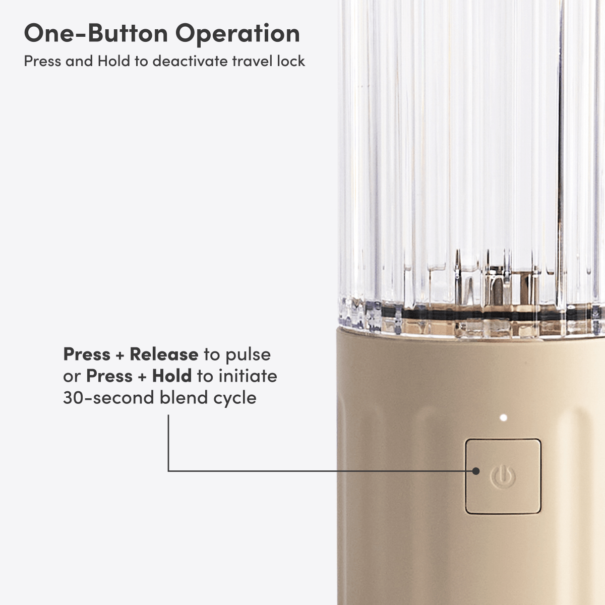 LuxePressKitchen GO Cordless Blender Portable USB-C Rechargeable