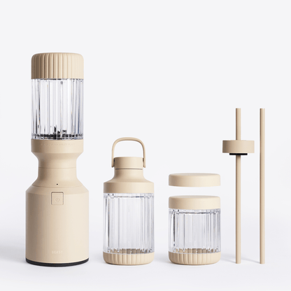 LuxePressKitchen Mini 600 Plus Compact Personal Blender with 600W Motor, BPA-Free Tritan Vessels, and Straw Cap System