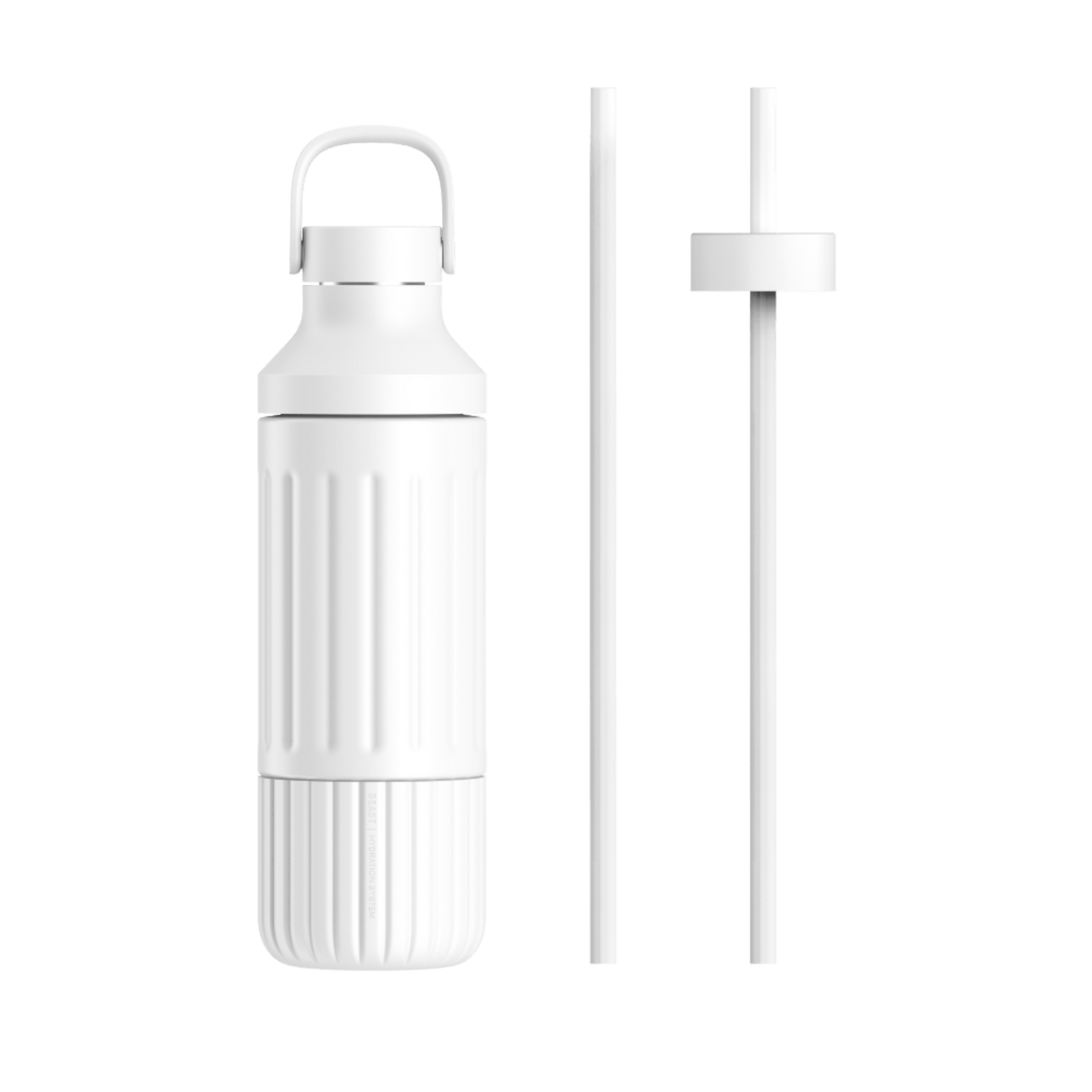 LuxePressKitchen Dual Cap Stainless Steel Hydration Bottle 22 oz Insulated Water Bottle