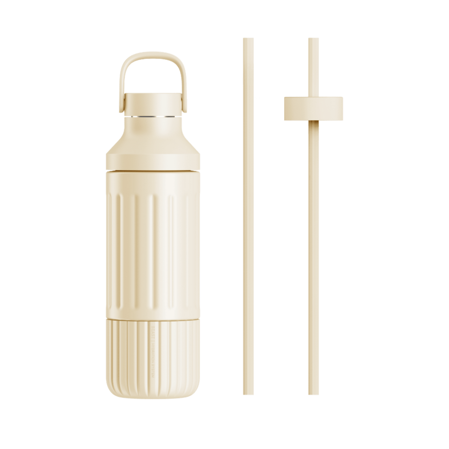 LuxePressKitchen Dual Cap Stainless Steel Hydration Bottle 22 oz Insulated Water Bottle