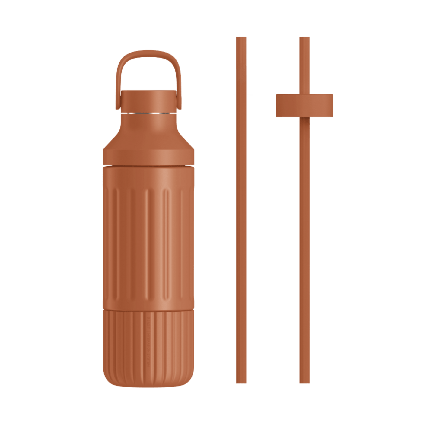 LuxePressKitchen Dual Cap Stainless Steel Hydration Bottle 22 oz Insulated Water Bottle
