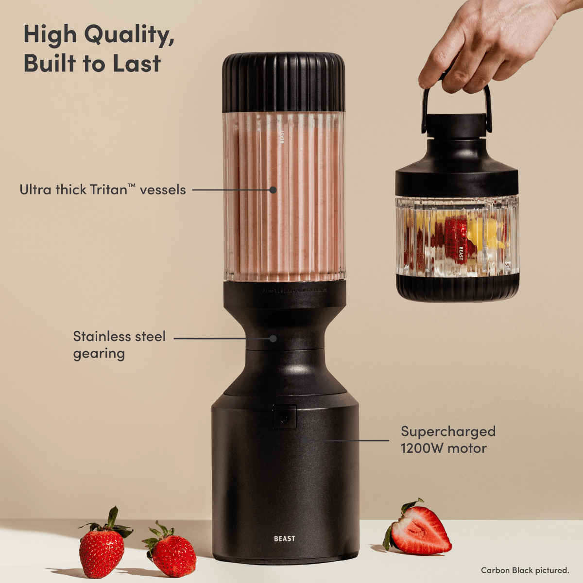 LuxePressKitchen Mega 1200 Plus Blender 1200W, 40.5 oz, BPA-Free